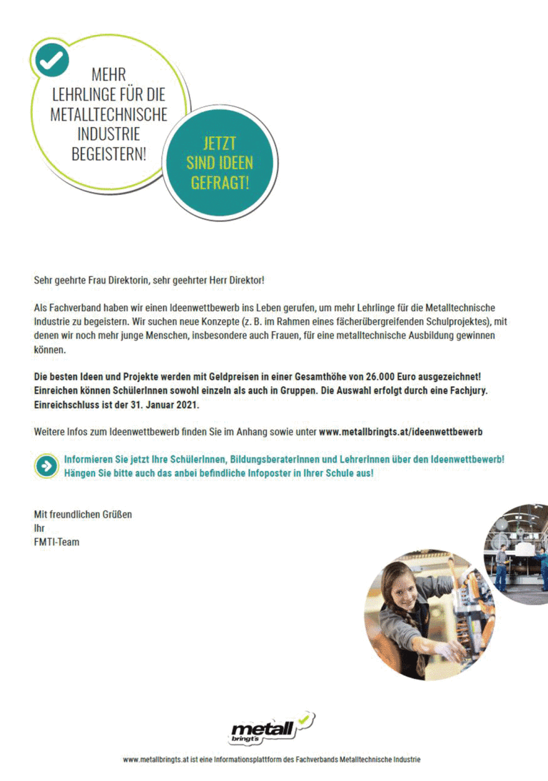 WKO-Metallindustrie-Ideenwettbewerb-Anschreiben